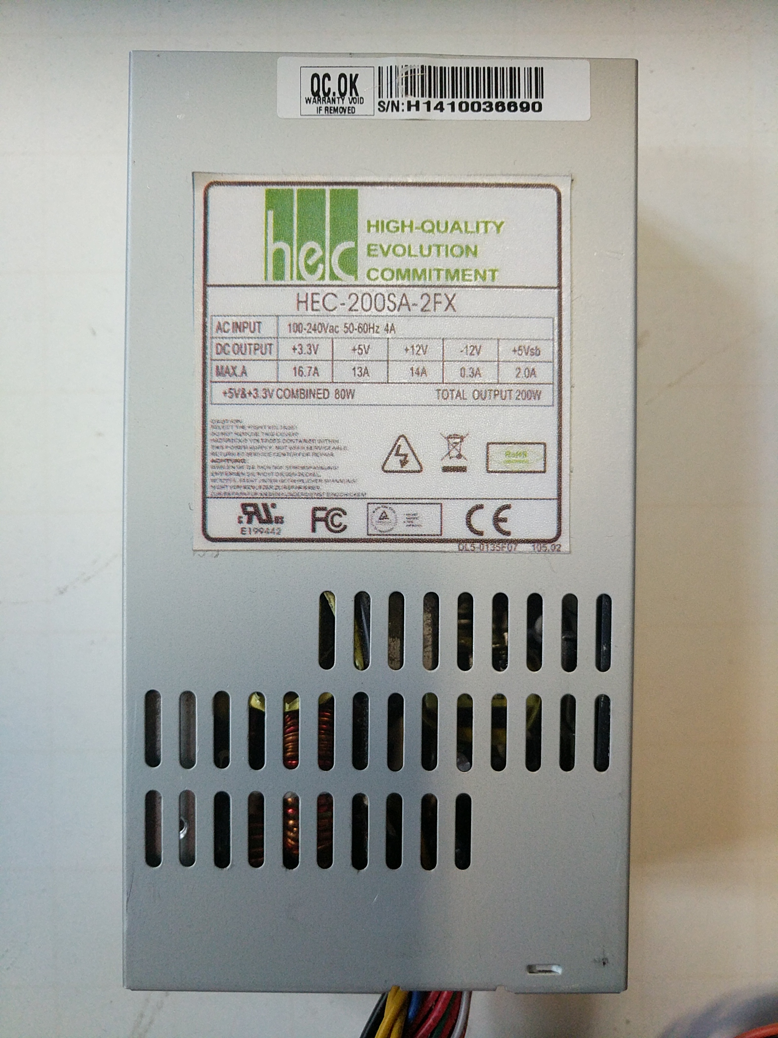 Fortron/Source 250W 1U PSU - FSP300-60LG Compatible, ATX Power Supply With 20+4 Pin, SATA, Molex