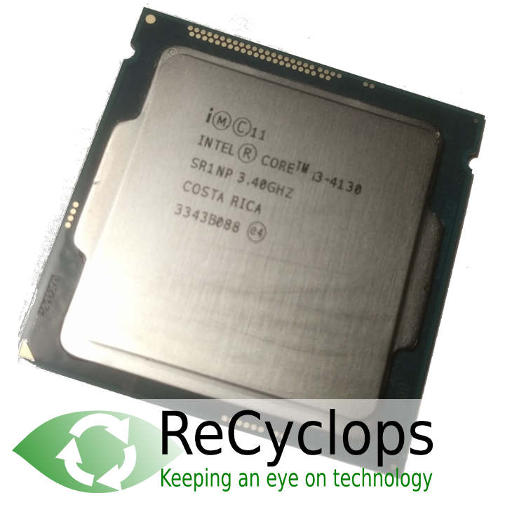Intel Core i3-4130 – 3.4GHz Dual-Core 4th Gen CPU Processor – Recyclops
