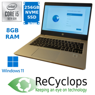 HP ProBook 430-G7 10th Gen Intel i5 CPU, 256GB SSD Windows 11 Grade B laptop